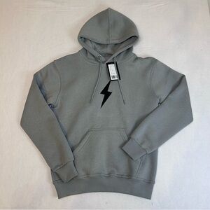 NWT Bruce Bolt Grey Pullover Hoodie Size Youth XL Large Heavyweight Cotton Blend